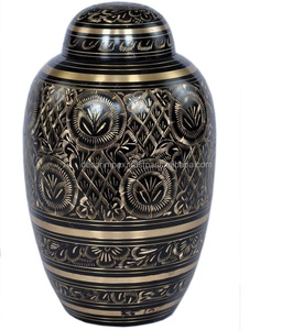 Urnas y ollas para cenizas duraderas de Metal chapado más vendidas, ollas de ataúd funerario hechas a mano de Metal decorativo, precio asequible - Product Image 3