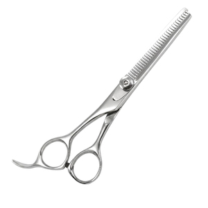 กรรไกรซอยผมมืออาชีพ 440C สแตนเลสสตีล น้ำหนักเบา ด้ามจับขนาดกลาง สำหรับคนถนัดขวา ใช้สำหรับตัดแต่งทรงผมในร้านเสริมสวย - Product Image 1