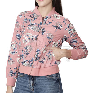 Casual Women Printing Varsity <b>Jackets</b> Breathable Fabric Top For Everyday Dressing And Urban Trends For Sale - Product Image 3