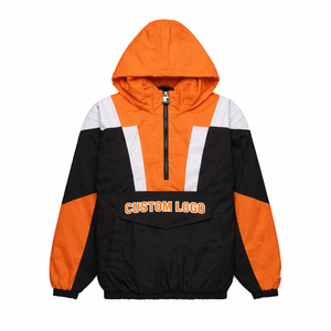 Vestes imperméables en nylon réversibles légères de qualité supérieure, sur mesure, grandes tailles, avec fermeture éclair, coupe-vent, unisexes, service OEM - Product Image 1