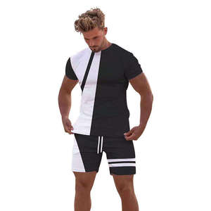 Ensemble T-shirt et Short Nouveau Style Coupe et Couture Unisexe Personnalisable pour Homme - Product Image 4