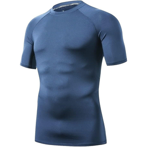 <b>Custom</b> Logo Half Sleeve Rash Guard Quick Dry <b>Compression</b> <b>Shirt</b> Manufacturer Bulk Supply - Product Image 4