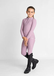 Chemise de base pour enfant, élégante et confortable, pour l'équitation, en tissu extensible doux, de haute qualité. - Product Image 2