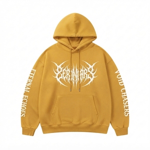เสื้อฮู้ดดี้โอเวอร์ไซส์ ผ้าฝ้าย 100% กันยับ พิมพ์ลายดิจิทัล ลายตัวอักษร สไตล์ลำลอง ทรงหลวม รับผลิตแบบ OEM/ODM พร้อมสกรีนแบรนด์ตามสั่ง - Product Image 4
