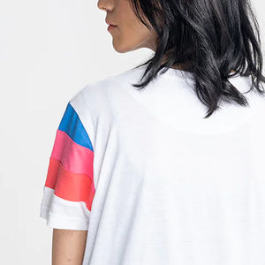 Camiseta Casual Personalizada para Mujer, Cuello Redondo, Alta Calidad, Corte Regular, Impresión de Logotipo Personalizada, Tallas Grandes, Transpirable, 100% Algodón Canvas, OEM - Product Image 4