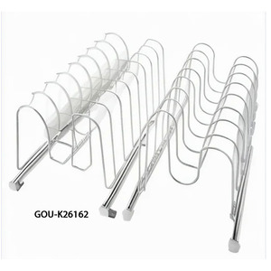 Organisateur de cuisine multifonctionnel moderne en fer à 8 compartiments, facile à assembler - Product Image 3