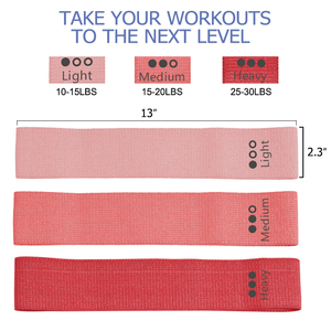 Bandes de Résistance en Polyester de Haute Qualité – Boucles de Résistance en Tissu pour la Gym et le Fitness, Idéales pour l'Entraînement et le Sport - Product Image 2