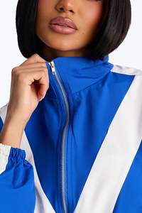 New Arrival Custom Autumn Wide Leg open Nylon Pants <b>jacket</b> Windbreaker women new style loose fit trouser zipper <b>jacket</b> - Product Image 6