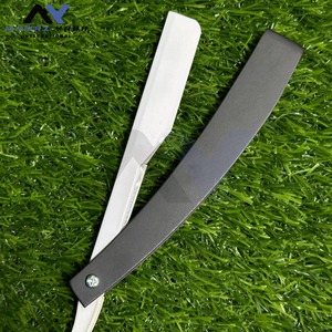 Nouveau Design Rasoir de Barbier Professionnel en Acier Inoxydable avec Verrou Coulissant, Argent et Noir, Logo Personnalisé, Rasoir à Barbe, Vente Directe Usine en Gros - Product Image 2