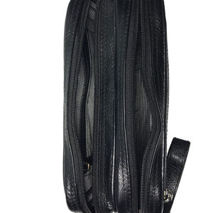 Pochette de toilette noire imperméable de haute qualité, pochette de voyage en cuir pour homme, pochette cosmétique en cuir personnalisée - Product Image 6