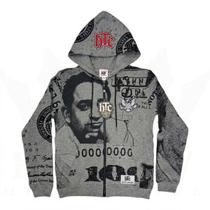 Suministro al por Mayor de Sudaderas con Cremallera Estampadas para Hombre, Ropa Urbana Personalizada, Sudadera de Primera Calidad - Product Image 5