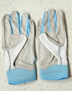 ถุงมือตีเบสบอลแบบข้อมือสั้น  แบบแปะตีนตุ๊กแก  ฝ่ามือเสริมความแข็งแรง  โรงงานผลิตถุงมือตีเบสบอล - Product Image 5