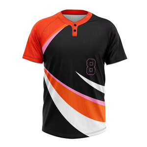 Maillots de baseball pour hommes en tricot durable à motif Lion rugissant, en poly double maille respirant et anti-humidité, vente en gros (120) - Product Image 4