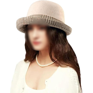 Casquette Gavroche Noire Tendance pour Femme, Rayures Fines, Chapeau de Boulanger, Visière Mode avec Anneau Métallique, 100% Laine, Idéale pour l'Hiver et les Fêtes en Extérieur, Vente en Gros - Product Image 3