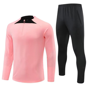 Conjunto Deportivo de 2 Piezas para Hombre de Alta Calidad, Cuello Redondo, Cierre de Cremallera 1/4, para Correr, Informal, Resistente, Ropa Deportiva Urbana - Product Image 5