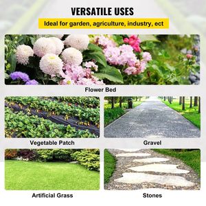 Toile de paillage tissée en PP 6x300 pieds, 3,2 oz, pour usage intensif 20 ans, pour aménagement paysager et jardinage - Product Image 6