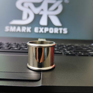 ปลอกคอลูกปัดทองเหลืองสีเงินขนาด21มม. ถึง25มม. เหมาะสำหรับไม้เท้าและเสาเดินป่า - Product Image 2