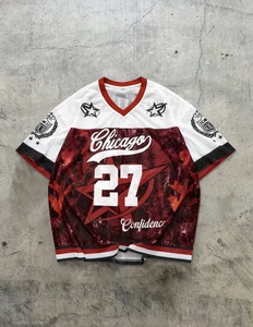 Camiseta Moderna para Hombre, Cuello en V, Transpirable, 100% Algodón, Logotipo Frontal con Estampado de Elementos de Chicago, Nueva Moda 2025, Estilo Casual Urbano - Product Image 1