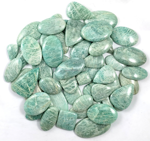 Lote de Gemas Sueltas de Amazonita Natural para Joyería, Formas Mixtas, Corte Esmeralda y Corte Cojín, Piedra de Cuarzo Cristalino - Product Image 6