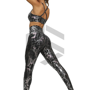 Ensemble de vêtements de sport pour femmes en 7 pièces, couleur unie, pour la salle de sport, la remise en forme et l'entraînement - Matière Spandex/Nylon avec ACTIVE STRETCH - Product Image 3