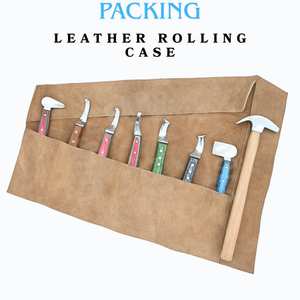 Kit de herramientas de herrador con estuche con ruedas, cuchillo para abscesos, pulidor de doble cara, clavillero, juego de puntas de latón estilo D, martillo de accionamiento - Product Image 6