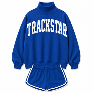 Ensemble de survêtement et short amples pour femme Trackstar, modèle TS-SET-077 - Product Image 1