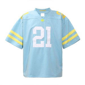 Camiseta de Fútbol Americano de Malla Premium para Hombre, Cuello en V, Estilo Urbano, Número Personalizado, Fabricante de Ropa al por Mayor con Etiqueta Privada OEM - Product Image 6