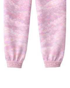 ชุดฮู้ดดี้และกางเกงจ็อกเกอร์ลายพิมพ์กาแล็กซี่สีชมพูสำหรับผู้หญิง ผ้าฝ้ายผสมโพลีเอสเตอร์เนื้อฟลีซ ลายกราฟิกดวงจันทร์ สวมใส่สบายๆ สไตล์สตรีทแวร์ เหมาะสำหรับฤดูหนาว - Product Image 6