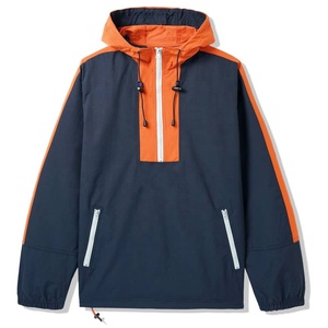 Chaqueta Cortavientos Impermeable Ligera con Logotipo Personalizado al por Mayor para Hombre, Chaquetas Cortavientos Transpirables con Cremallera y Capucha - Product Image 1