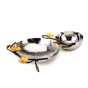 Grand saladier/assiette à fruits en aluminium, style nordique moderne et luxueux, écologique, pour la cuisine - Product Image 1