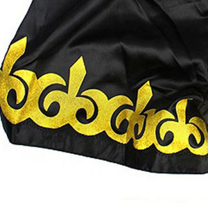 Dernière édition de vêtements d'arts martiaux, shorts de Muay Thai à prix abordable, tissu en satin de soie, shorts de Muay Thai brodés - Product Image 6