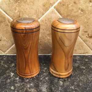 Ensemble moulin à poivre et à sel en céramique réglable de 6,5 pouces en bois d'acacia et de manguier avec support pour la cuisine domestique - Product Image 2