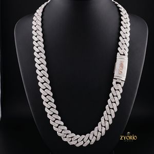 Luxury Iced Out Cuban Link Chain <b>Necklace</b> for Men and Women Hip Hop Diamond Look White Gold Plated <b>Statement</b> Jewelry - Product Image 1