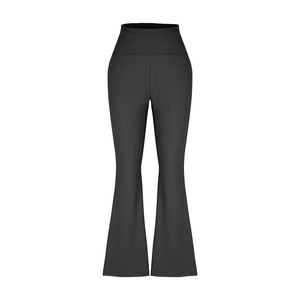 Pantalon de yoga et de fitness pour femme, taille haute, évasé, extensible, confortable, pour l'entraînement, la course et le sport, coupe large pour la gym - Product Image 2