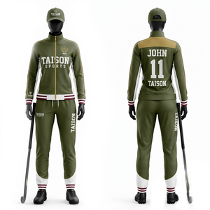 Chándal de Hockey sobre Césped de Poliéster Premium de 260 GSM, Diseño con Paneles Morados y Dorados, Sublimación, Logotipo Personalizado - Product Image 2