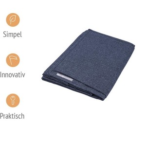 Hanging Metal Storage Organiser with 4 <b>Large</b> Velcro-Fastening Compartments for <b>Wardrobe</b> Clothes Storage - Product Image 2