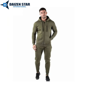 Windproof Breathable Eco-Friendly Quick-Dry 100% Polyester Tracksuit Hooded Collar Drawstring Closure Full-Length Streetwear - Product Image 4