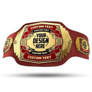 Cinturón de Campeonato de Peso Pesado de Artes Marciales Mixtas (MMA) UFC, de Cuero Auténtico, Venta al Por Mayor de Fábrica IWGP, Placas Metálicas Grabadas Personalizadas - Product Image 1