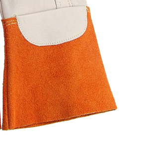 Argon Pro Genuine Cowhide Leather Tig/Mig Welder <b>Gloves</b> Outdoor Eco-Friendly Breathable Heat Resistant Firefighting Safety - Product Image 5