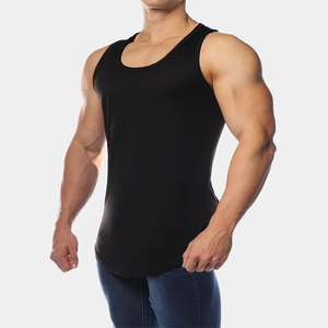 Débardeurs de sport décontractés pour hommes, personnalisables, en coton et polyester, séchage rapide, respirants, pour le sport et l'usage quotidien – Fabrication usine - Product Image 2