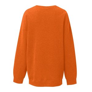 Sudadera con Forro Polar, Cuello Redondo, Manga Larga, Suave y Casual para Mujer, Sudadera Ligera de Algodón para Mujer - Product Image 6