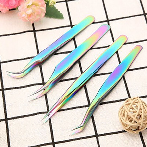 Nouvelles pinces professionnelles pour extensions de cils, pinces en acier inoxydable de haute précision pour extensions de cils - Product Image 2