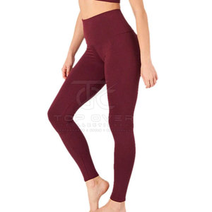 Leggings de yoga tricotés avec logo personnalisé, taille élastique, séchage rapide, respirants, service OEM, vente directe d'usine, vêtements de sport - Product Image 2