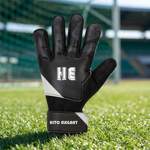 Latest Style Non- <b>Slip</b> Black <b>Full</b> Finger Goalkeeper Gloves High Quality Personalized Customization Breathable Goalkeeper Gloves - Product Image 2