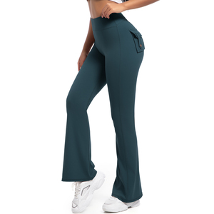 Leggings de yoga pour femmes, taille haute, sans couture, couleur unie, longueur cheville, pour fitness, gym, sport et entraînement - Product Image 3