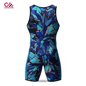 ชุดนักมวยปล้ำชายแบบสั่งทำพิเศษจากปากีสถาน ชุดต่อสู้ตลกๆ สำหรับยกน้ำหนัก ไซส์พลัส พิมพ์ลายแบบ Sublimation ลดราคาถูก - Product Image 5