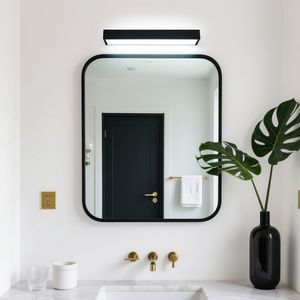 COMBO WT-207-BK Modern <b>Vanity</b> Mirror Wall Lamp with <b>LED</b> Lights Waterproof Dimmable 8W/12W Living Room Use 3-Year Warranty - Product Image 1