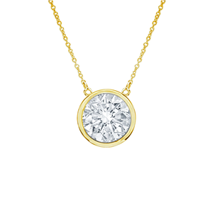 0.20 กะรัต จี้เพชรทรงกลมเจียระไนแบบเบรลลิออน ขอบทอง 14K ชุบโรเดียม สไตล์มินิมอล สำหรับทุกเพศ ใส่ได้ทุกวัน - Product Image 3