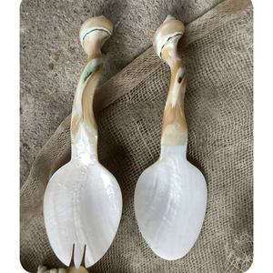 Cuchara de Concha Natural de Alta Calidad, Hecha a Mano, para Restaurante, Resort, Hotel, Tienda de Regalos, Venta al Por Mayor - Product Image 1