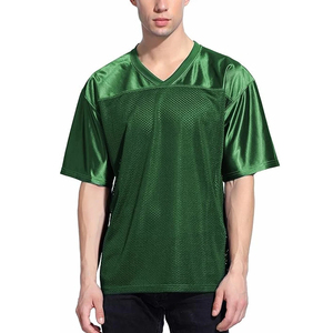เสื้อเจอร์ซีย์แฟนอเมริกันฟุตบอล 100% โพลีเอสเตอร์ คอวี ผ้าตาข่าย พิมพ์ลายแบบรีดร้อน แขนสั้น สำหรับทุกเพศ - Product Image 5